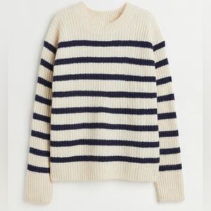 NWT | H&M Rib Knit Striped Sweater